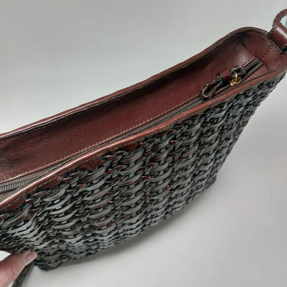 Dillard's Brown Leather Crossbody Bag - Picture 9 of 16